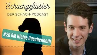 Schachgeflüster Logo mit Niclas Huschenbeth